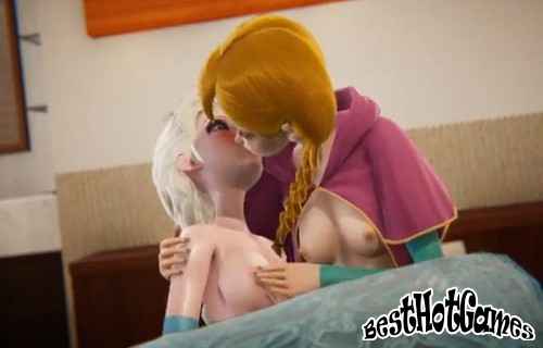 Futa - Anna fucks with frozen Elsa