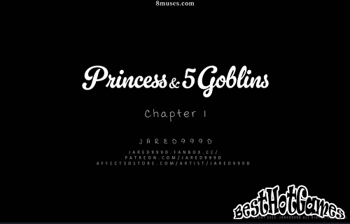 Princesse et cinq gobelins